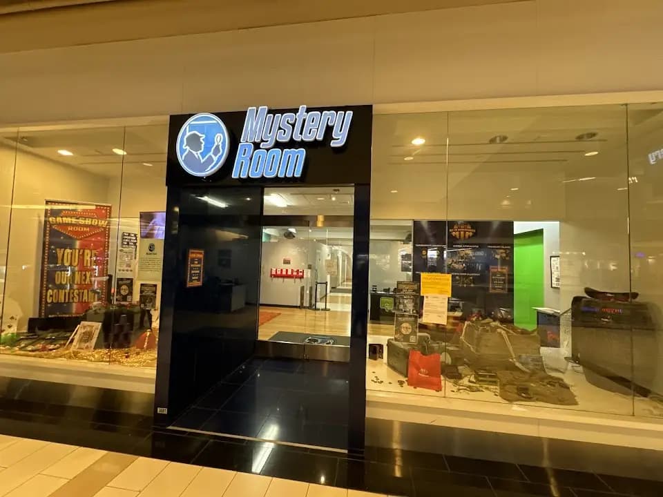 Interior view of Escape the Mystery Room escape rooms facility in New York