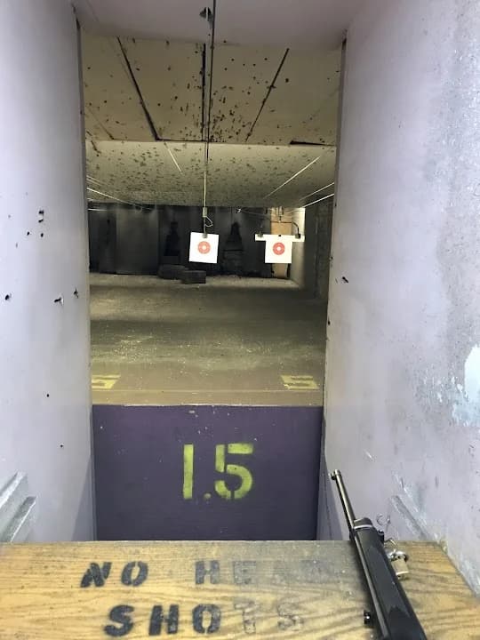 Interior view of Westside Rifle & Pistol Range shooting ranges facility in New York