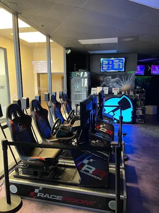 Interior view of Los Virtuality - Virtual Reality Gaming Center vr games facility in Los Angeles