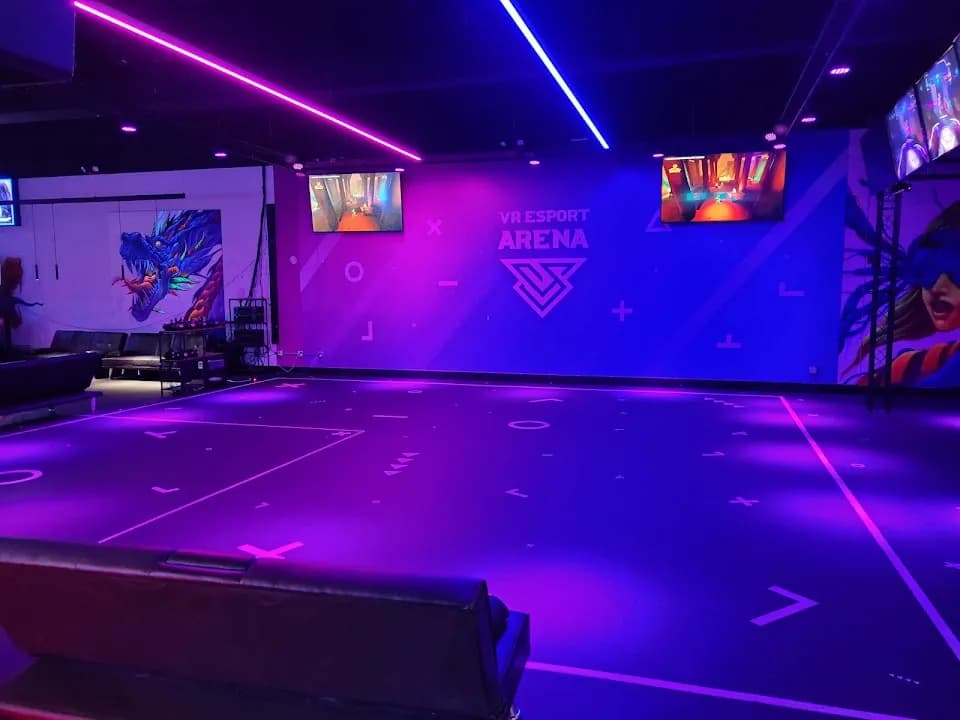Interior view of BATTLEGROUND LA vr games facility in Los Angeles