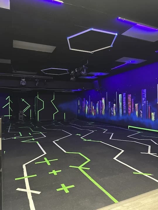 Interior view of THE CUBE VR & Parties vr games facility in Los Angeles