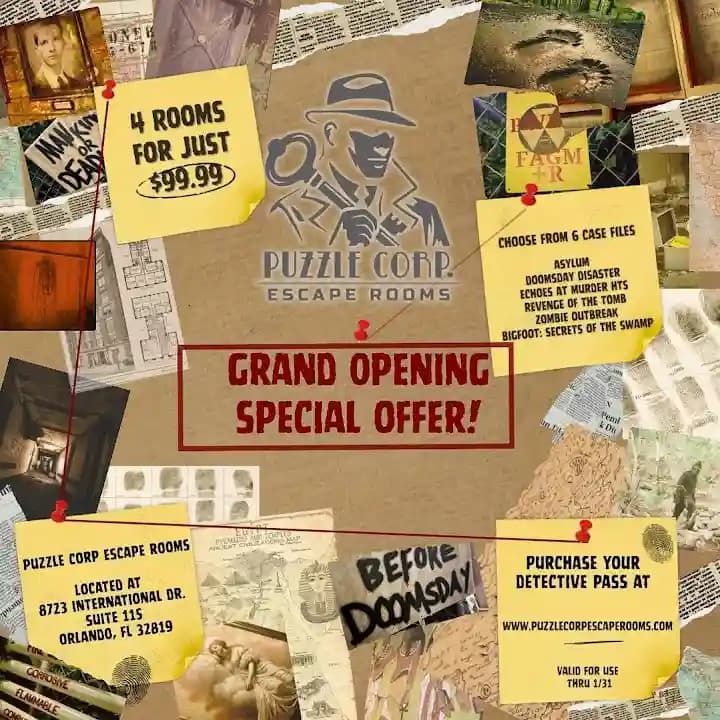 Photo of Puzzle Corp Escape Rooms escape rooms activities in Orlando