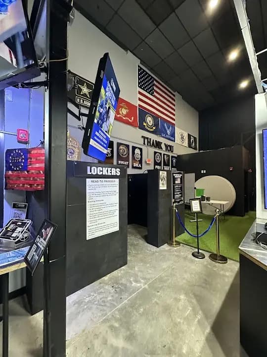 Interior view of Decision Tactical shooting ranges facility in Orlando