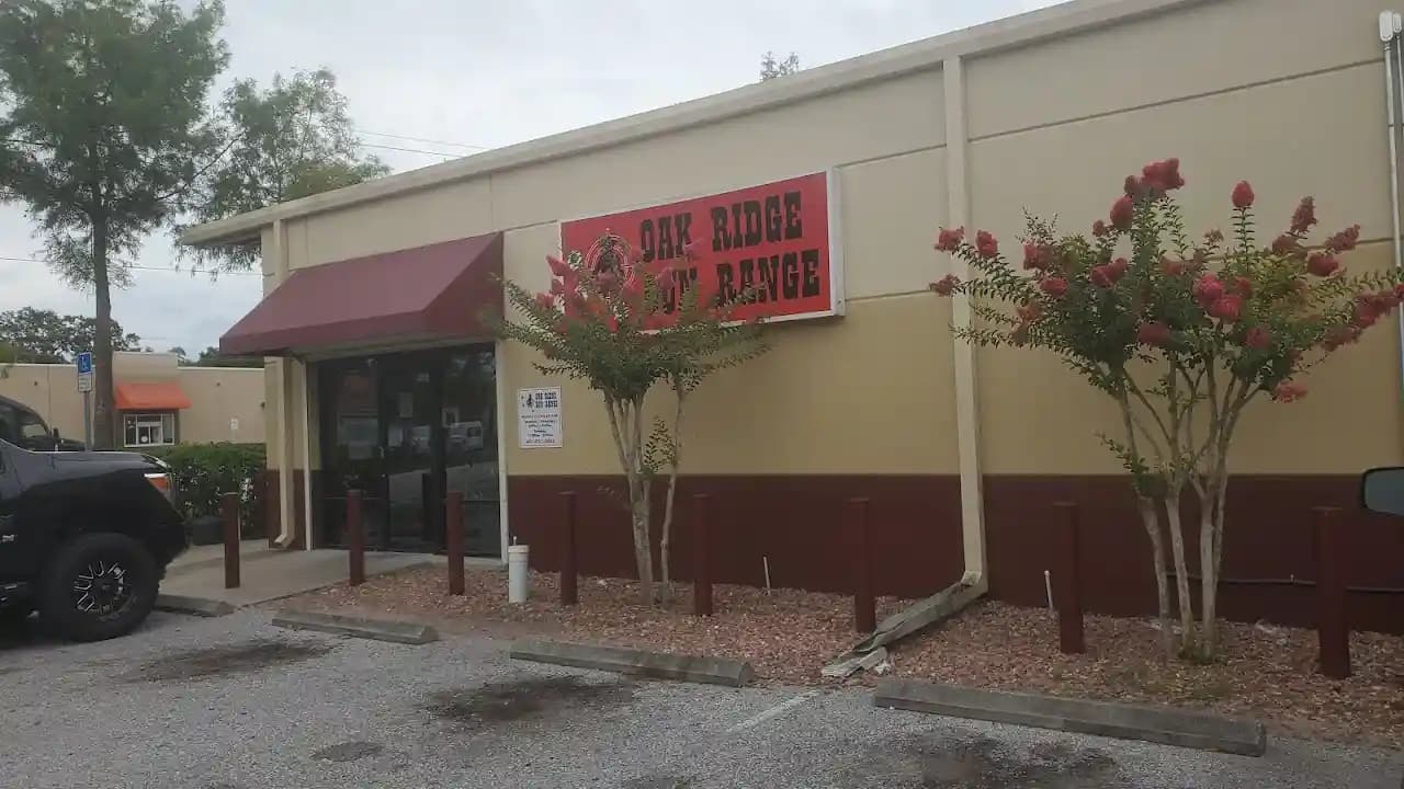 Interior view of Oak Ridge Gun Range shooting ranges facility in Orlando
