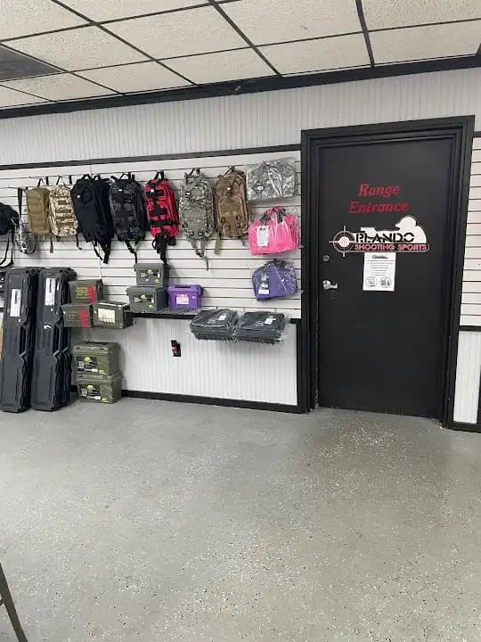 Interior view of Orlando Shooting Sports shooting ranges facility in Orlando