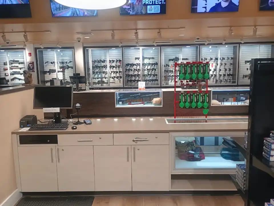 Interior view of Shooters World shooting ranges facility in Orlando