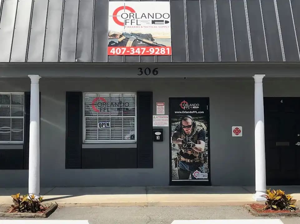 Interior view of Orlando FFL shooting ranges facility in Orlando