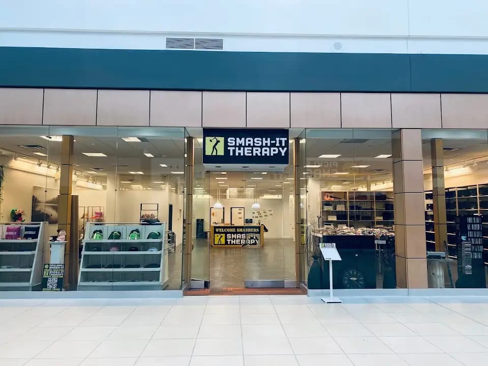 Interior view of Smash It Therapy (Rage Room & Smash Art Splatter Paint) rage rooms facility in New York