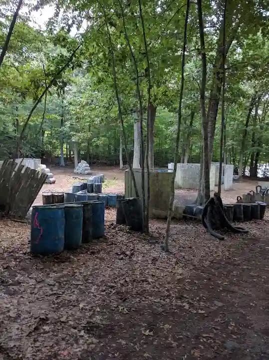 Interior view of Extreme Paintball paintball facility in New York
