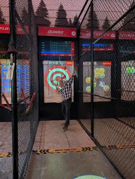 axe throwing experience at NY Axe Throwing Range - Brooklyn located in New York