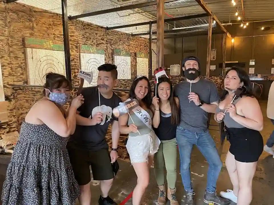 axe throwing experience at Jersey Axe House located in New York