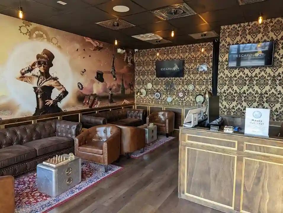 Interior view of Escapology Escape Rooms Levittown escape rooms facility in New York
