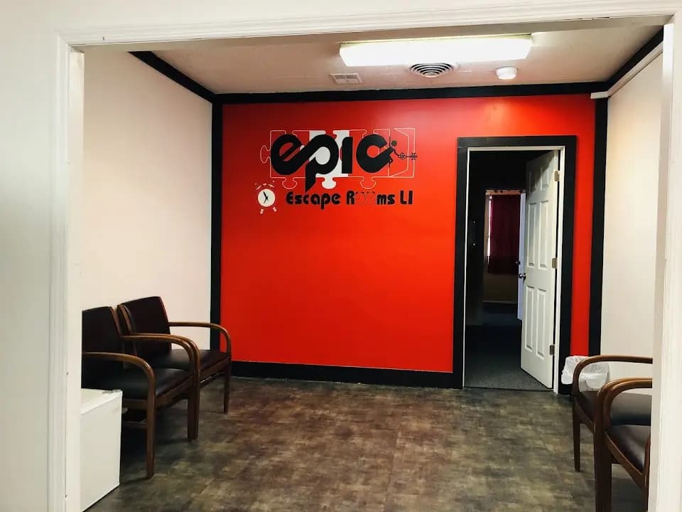 Interior view of Epic Escape Rooms LI escape rooms facility in New York