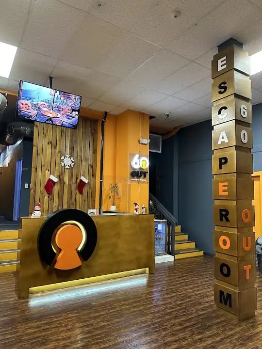 Interior view of 60out Escape Rooms - Koreatown escape rooms facility in Los Angeles