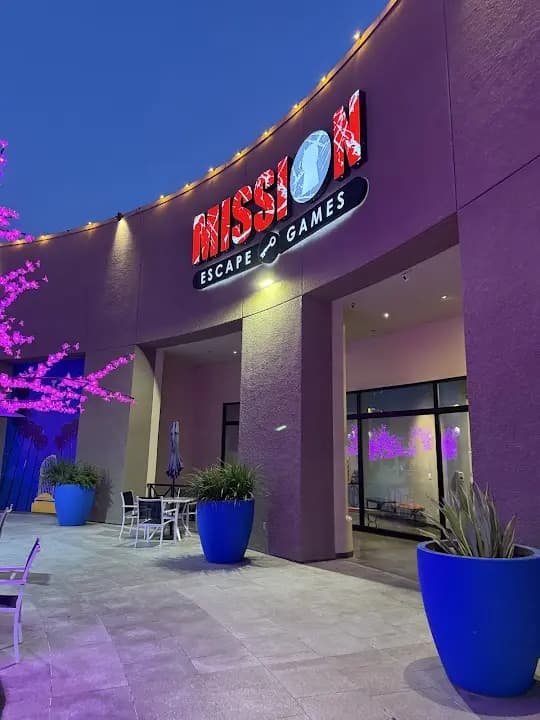 Interior view of Mission Escape Games escape rooms facility in Los Angeles