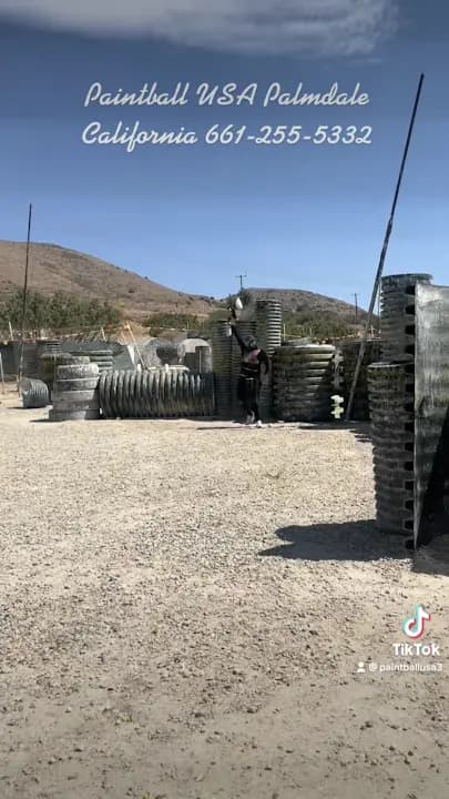 Interior view of Paintball USA paintball facility in Los Angeles