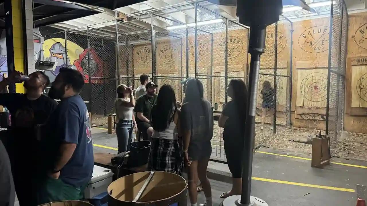 Photo of Golden Axe Co axe throwing activities in Los Angeles