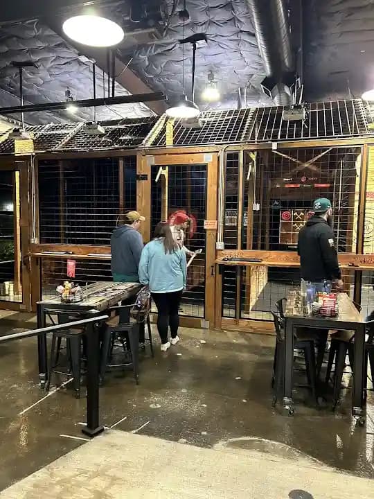 axe throwing experience at Firehouse Axes located in Los Angeles