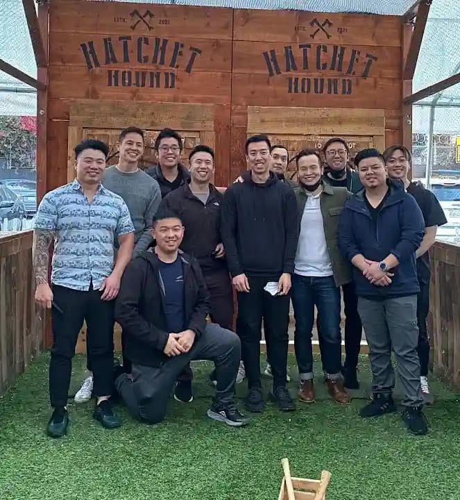 axe throwing experience at Hatchet Hound located in Los Angeles