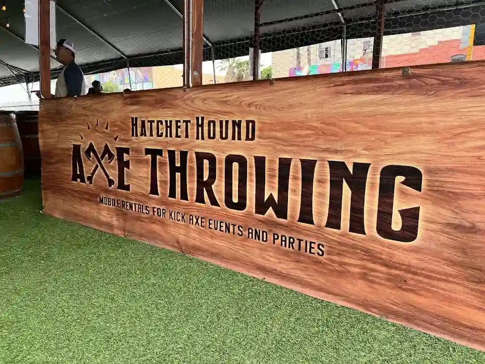 Photo of Hatchet Hound axe throwing activities in Los Angeles
