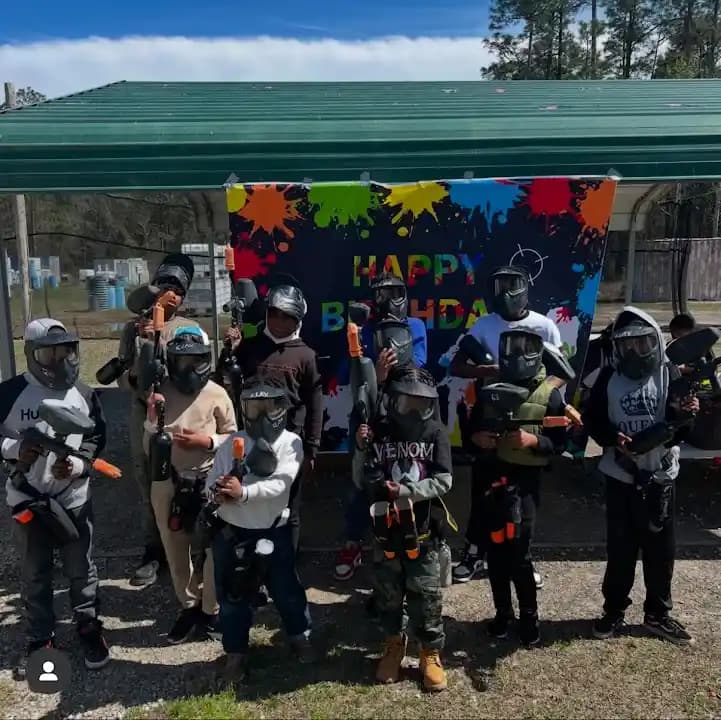 Interior view of LA Xtreme Paintball paintball facility in Los Angeles