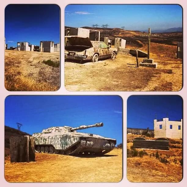 Interior view of Warped Paintball Park paintball facility in Birmingham