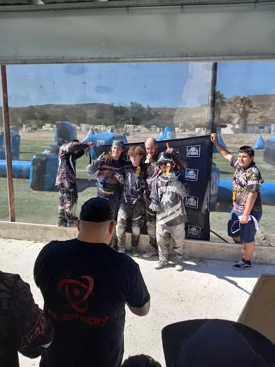 Interior view of Ambush Paintball and Airsoft Park paintball facility in Los Angeles