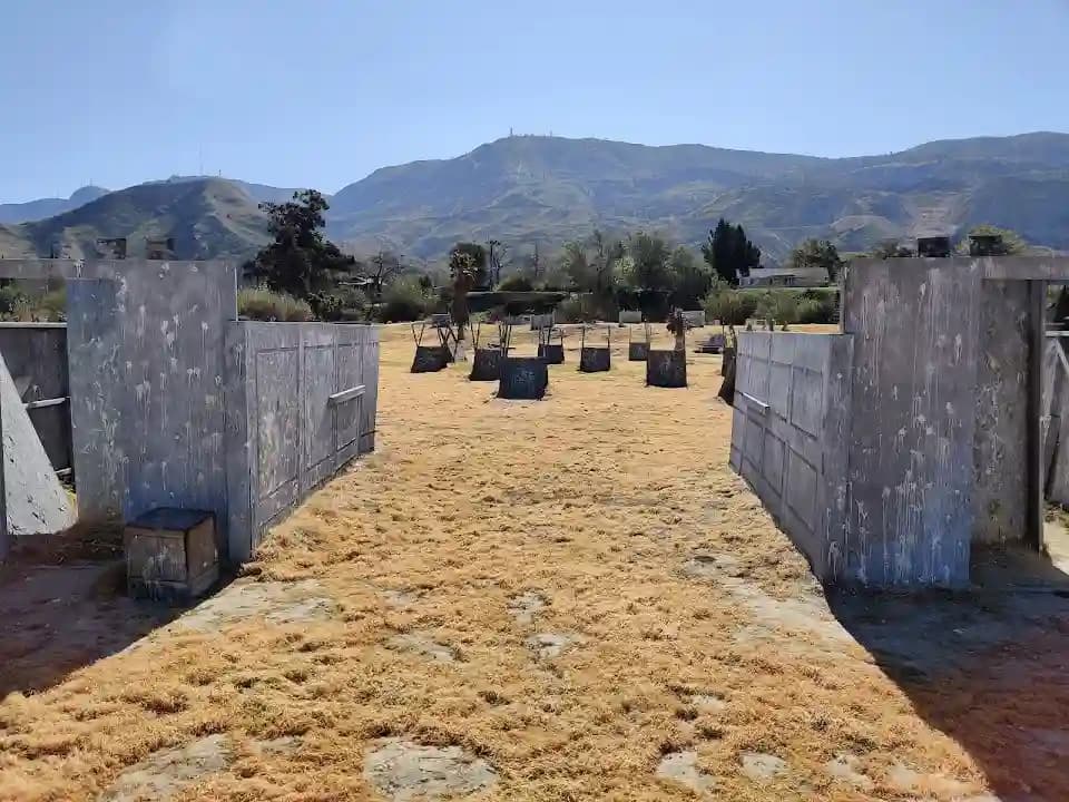 Interior view of Stryker Paintball & Airsoft paintball facility in Los Angeles