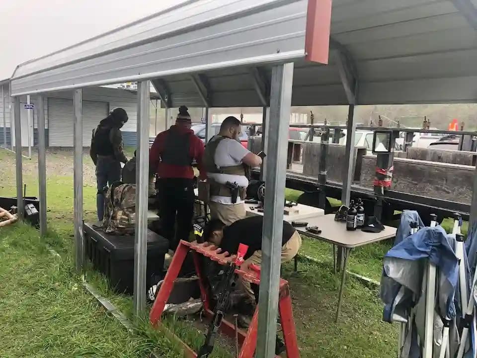 Interior view of TAG Paintball paintball facility in Los Angeles