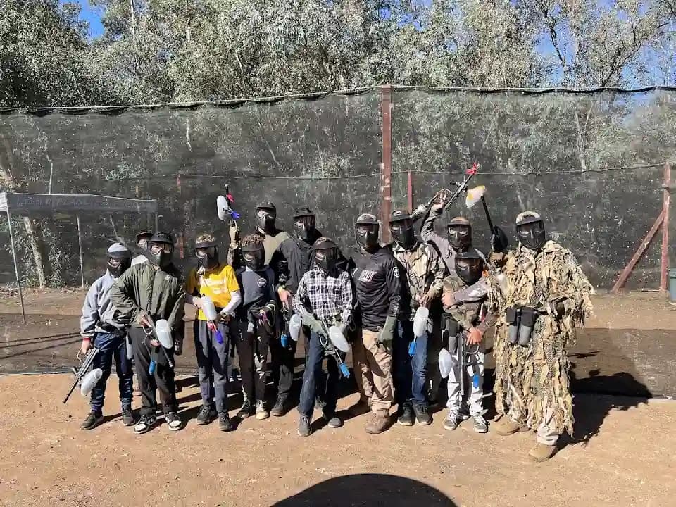 Interior view of Velocity Paintball Park paintball facility in Los Angeles