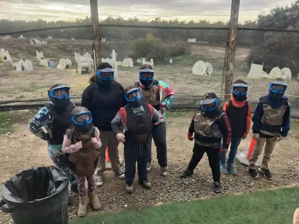 Interior view of Extreme Paintball Park paintball facility in Los Angeles