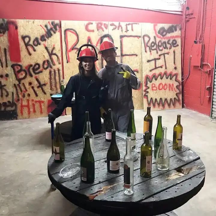 Interior view of Rage Room Orlando rage rooms facility in Orlando