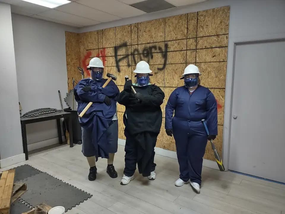 Interior view of The Rage Room, Central Florida LLC rage rooms facility in Orlando