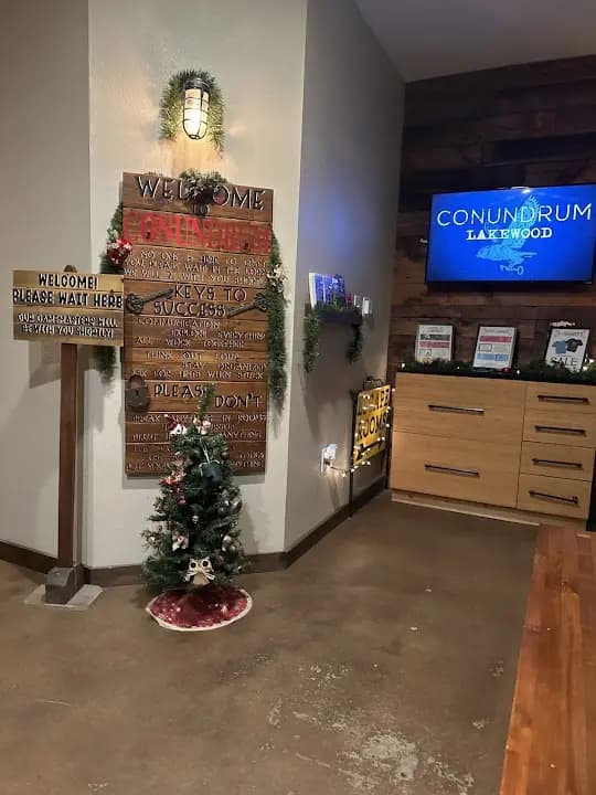 Interior view of Conundrum Escape Rooms escape rooms facility in Orlando