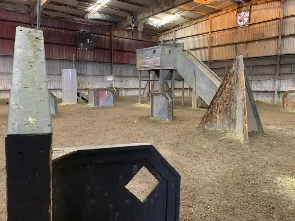 Interior view of Orlando Paintball paintball facility in Orlando