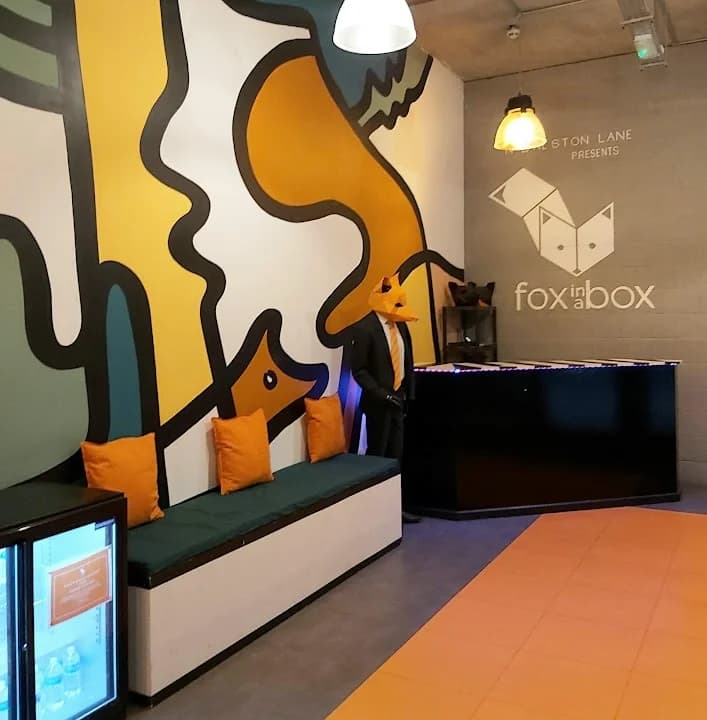 Interior view of Fox in a Box Escape Rooms London escape rooms facility in London
