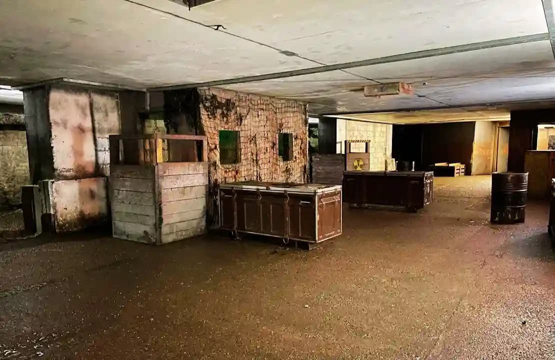 Interior view of UKPaintball London paintball facility in London