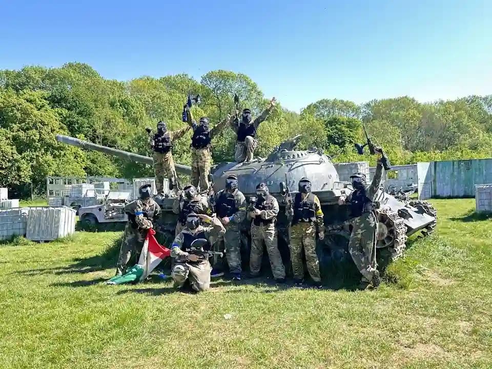 Interior view of Mayhem Paintball and Airsoft paintball facility in Birmingham