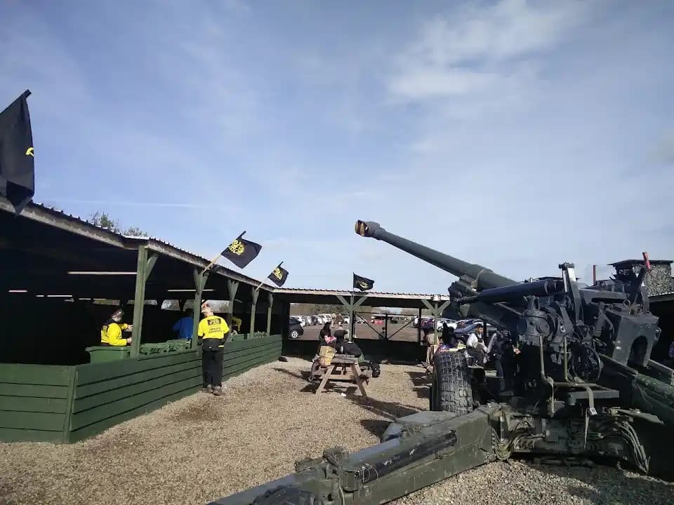 Interior view of Delta Force Paintball East London paintball facility in London