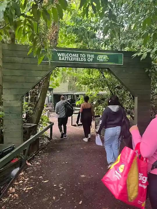 Interior view of GO Paintball London paintball facility in London