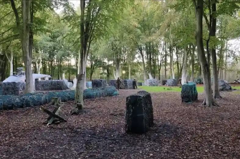 Interior view of Combat Paintball Limited paintball facility in Birmingham
