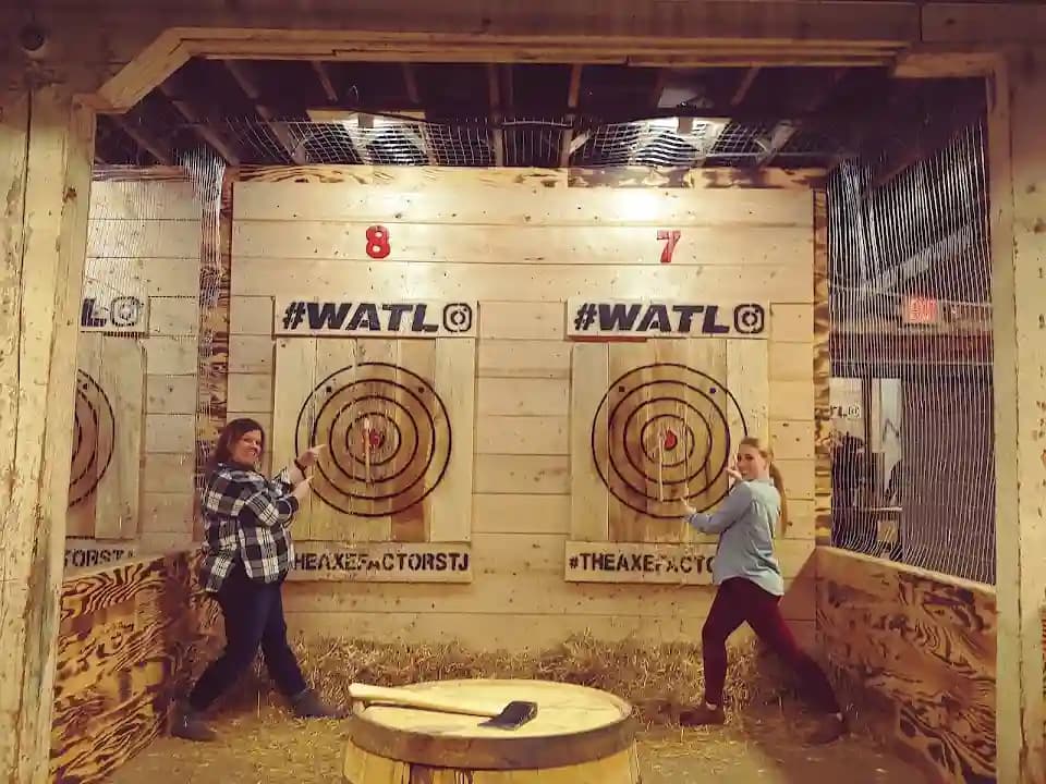 axe throwing experience at The Axe Factor located in Glasgow