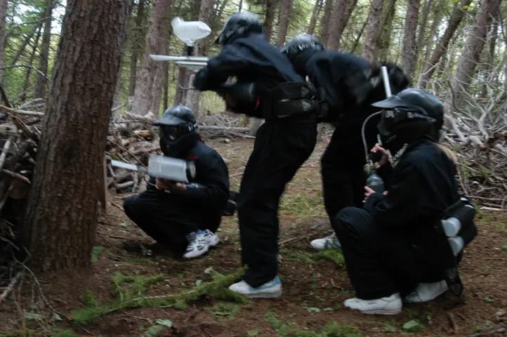Interior view of Glasgow Paintball paintball facility in Glasgow