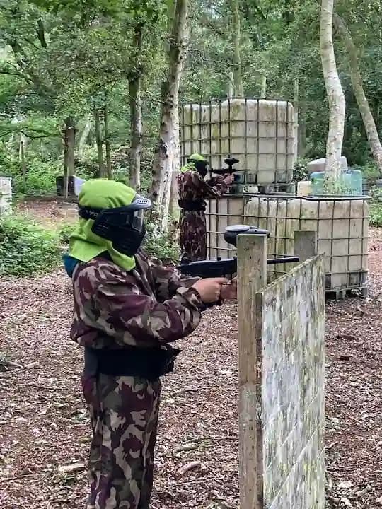 Interior view of Combat Zone Paintball paintball facility in Glasgow
