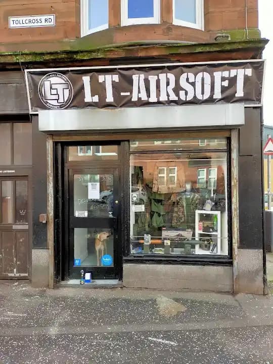 Interior view of LT-Airsoft shooting ranges facility in Glasgow