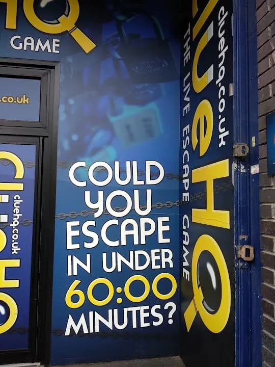 Interior view of Clue HQ Manchester - The Live Escape Game escape rooms facility in Manchester