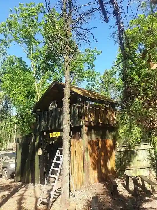 Interior view of UKPaintball North Leicester paintball facility in Birmingham