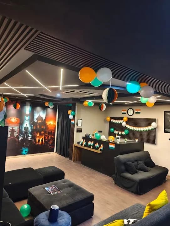 Interior view of Matrix Escape Rooms Bangalore escape rooms facility in Bangalore