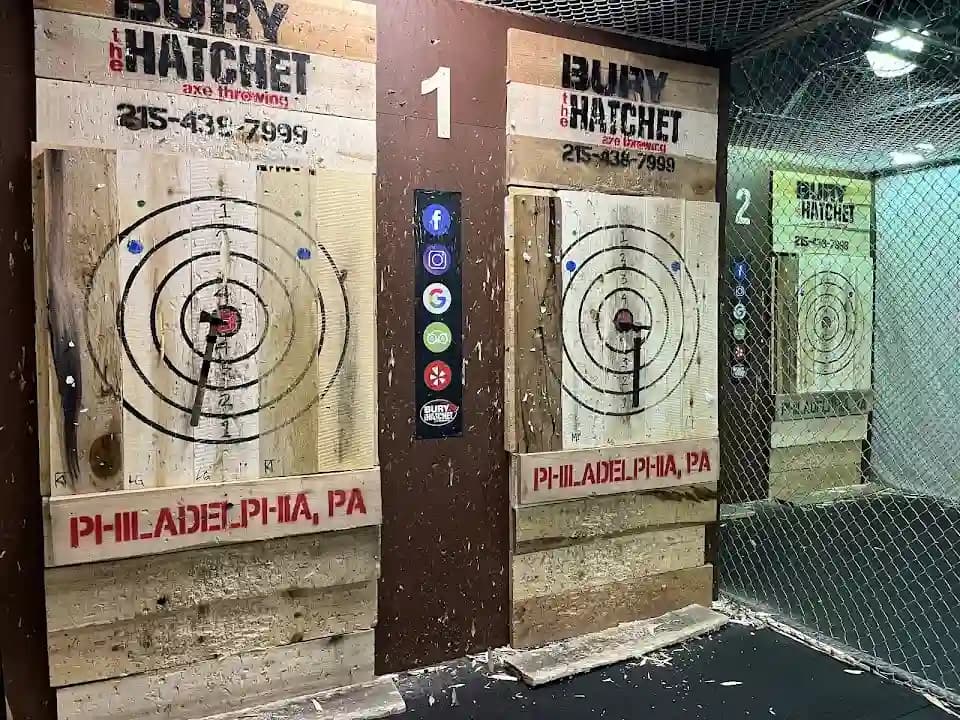 Photo of Bury The Hatchet Axe Throwing Philadelphia axe throwing activities in Philadelphia