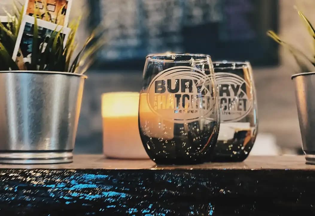 Interior view of Bury The Hatchet Axe Throwing Philadelphia axe throwing facility in Philadelphia